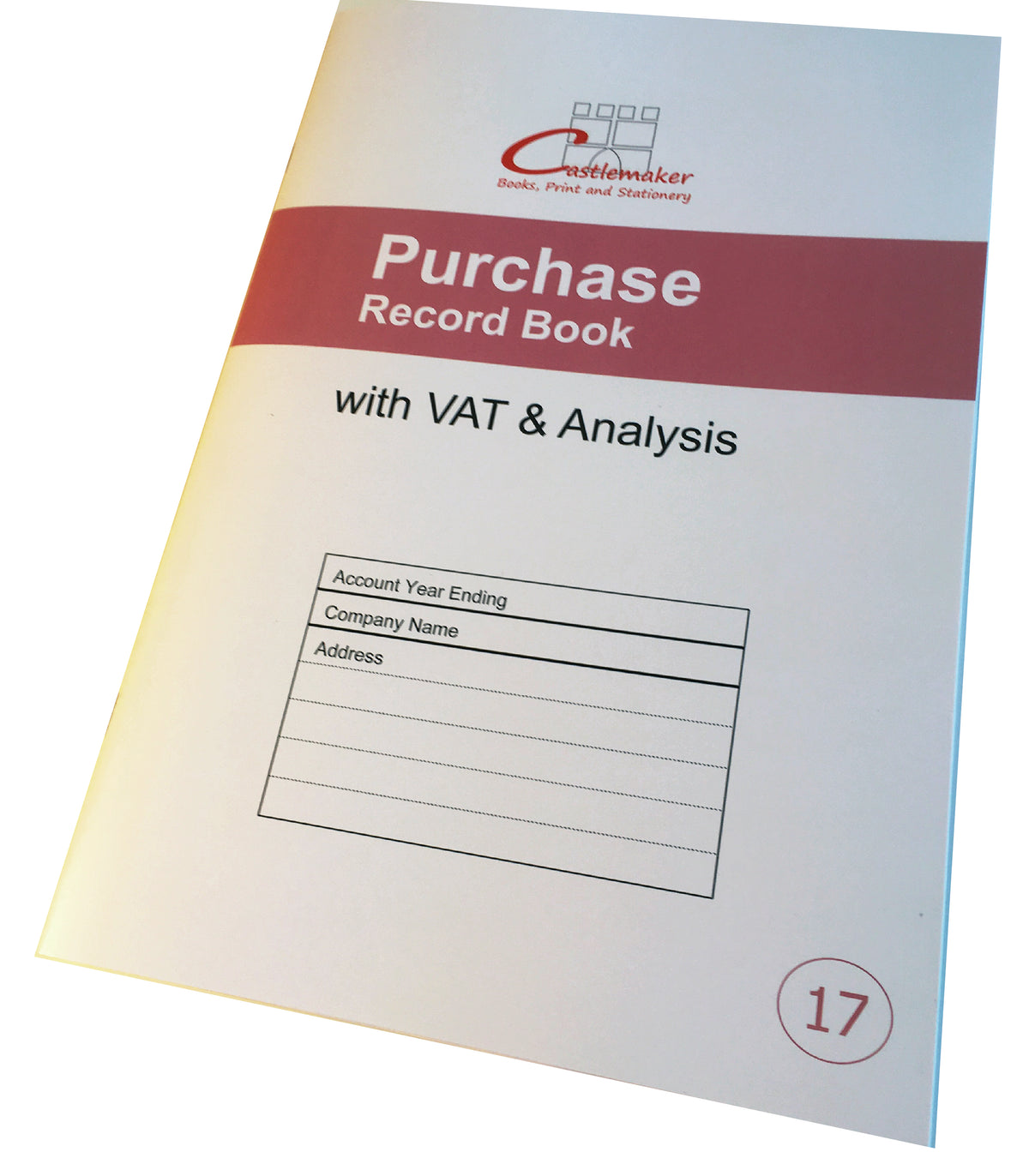PURCHASE RECORD BOOK (A4/32 Pages) P017 (Account Ledger with Analysis Columns)