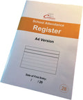SCHOOL ATTENDANCE REGISTER (A4/32 Pages) S028 (Class Pupil Absence Record)