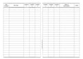 PEST CONTROL RECORD BOOK (A5/32 Pages) P067 (Bait Station Log)