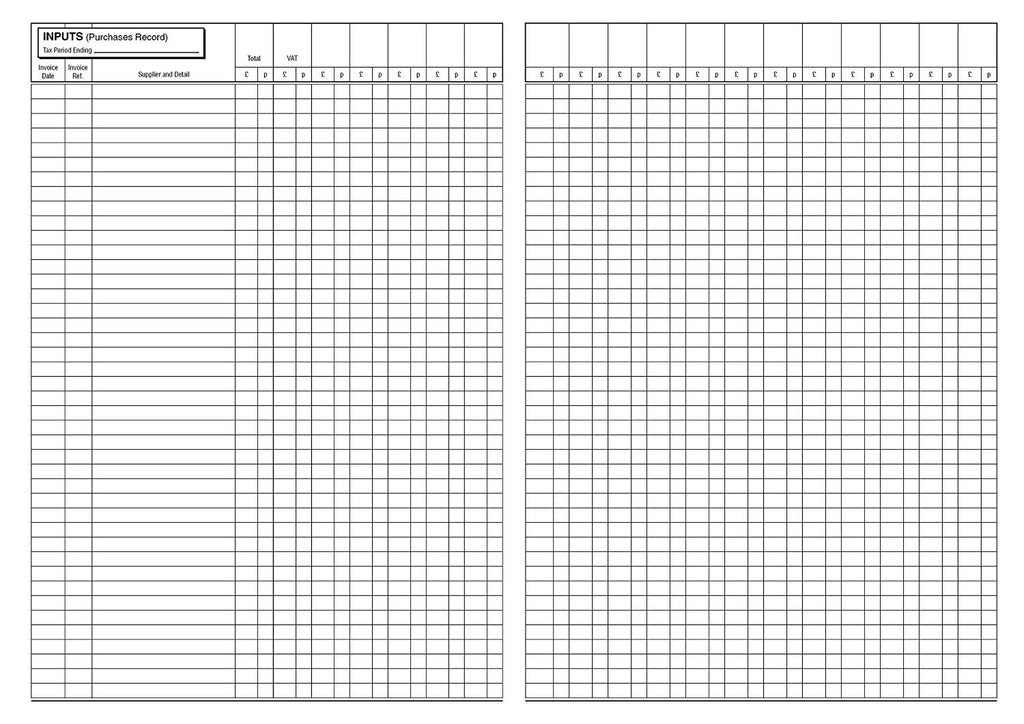 Turnover Account Book – A4 Sales & Purchases Ledger (T008)