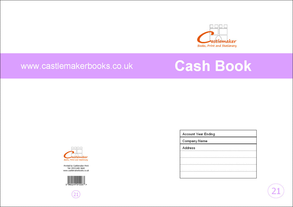 CASH BOOK (A4/32 Pages) C021 (Simple Sales & Purchase Account Ledger)