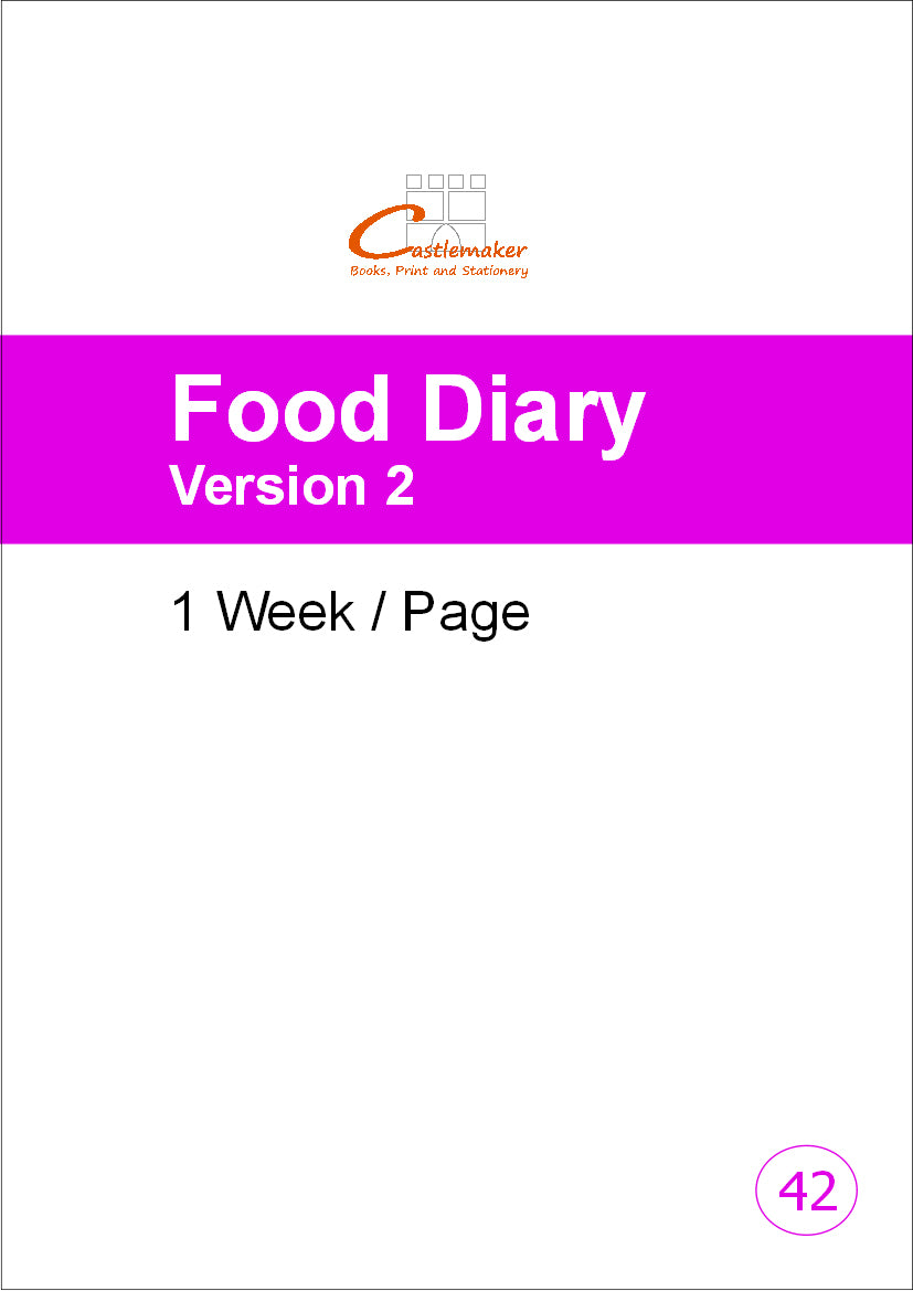 FOOD DIARY (A4/32 Pages) F042 (Meal Record Book - 1 Week/Page)