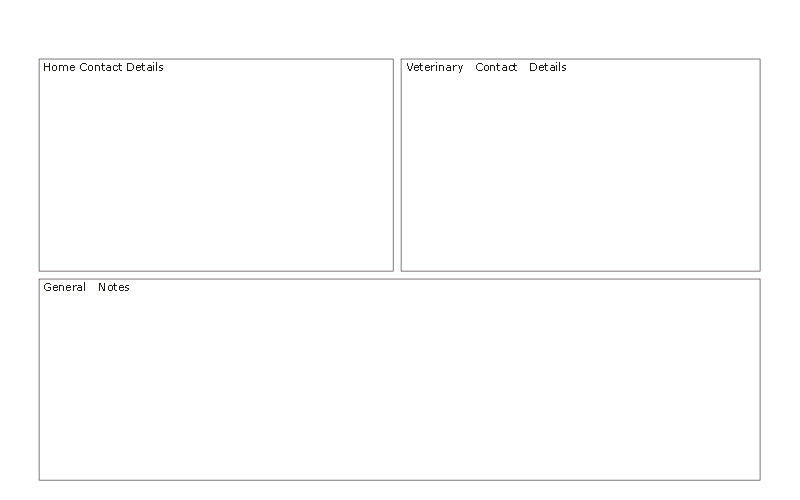 KENNEL / CATTERY REGISTER CARDS (8.5x5.5 Inches) K069 (Pack of 50 Cards - Boarding Register)