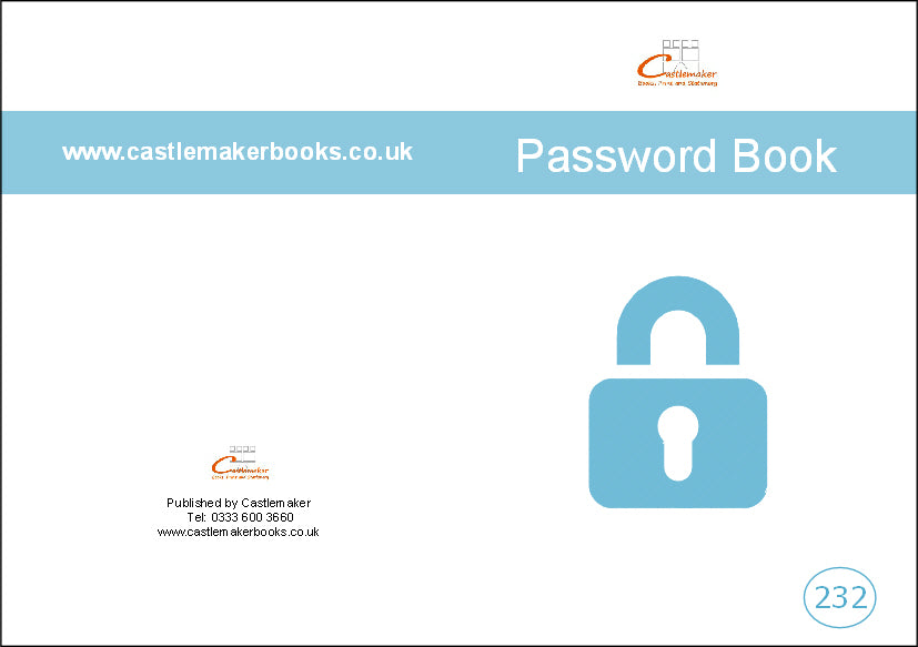 PASSWORD BOOK (A6/20 Pages) P232 (Log in Information Keeper)