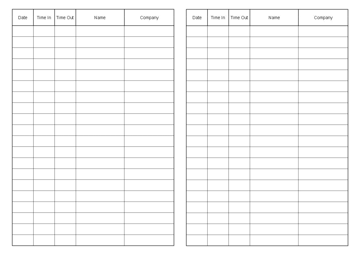 VISITOR BOOK (A5/20 Pages) V099 (Signing In Reception Security Log)