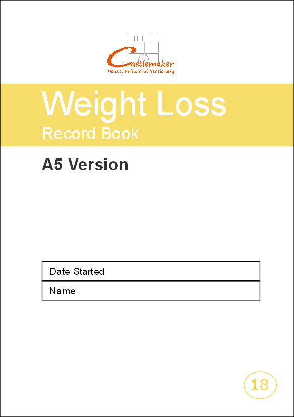 WEIGHT LOSS RECORD BOOK (A5/16 Pages) W018 (Body Measurement Tracker)